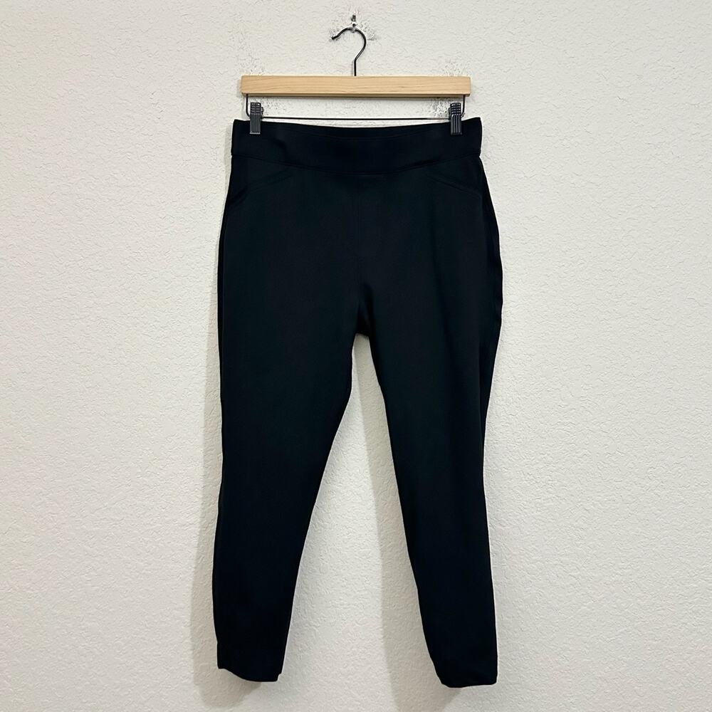 SPANX Perfect Pants Black Pull On Stretch Cropped High Rise